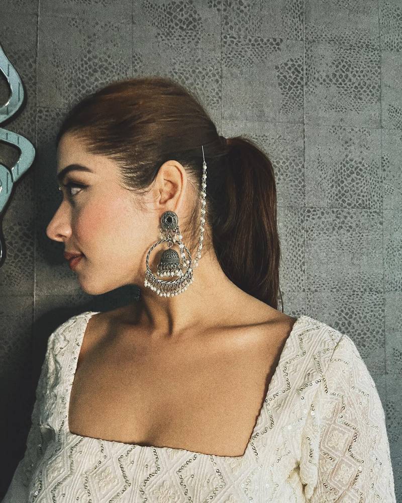 White Georgette Sequin Embroidered Lehenga Choli for Women