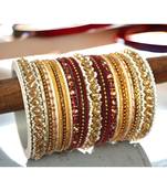Multicoloured traditional style bangle set for two hands by leshya
