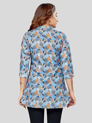  cotton blend printed short kurti 2