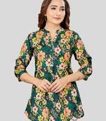 Saree swarg cotton blend printed short kurti