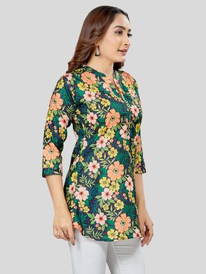  cotton blend printed short kurti 3