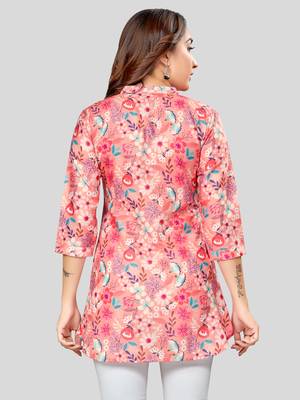  cotton blend printed short kurti 2