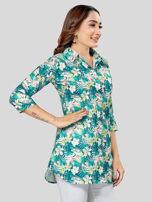  cotton blend printed short kurti 3