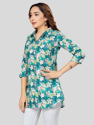  cotton blend printed short kurti 4