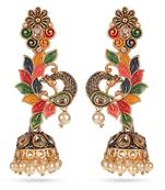 Geometric multicolor dangle earrings