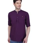 men's linen cotton casual short kurta