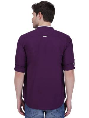 men's linen cotton casual short kurta 2