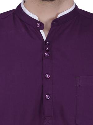 men's linen cotton casual short kurta 5