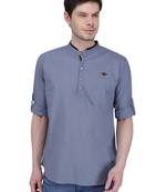 men's linen cotton casual short kurta