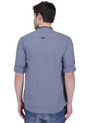 men's linen cotton casual short kurta 2