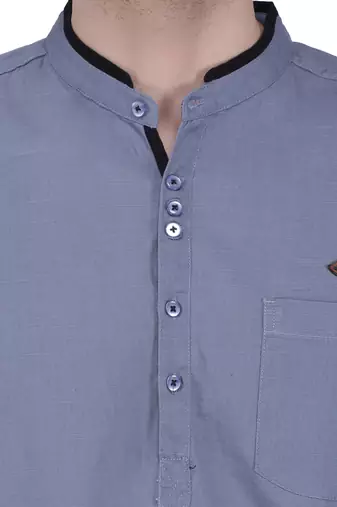 men's linen cotton casual short kurta
