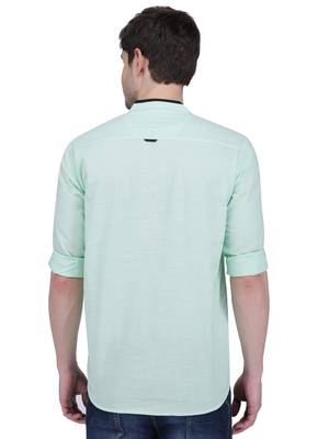 men's linen cotton casual short kurta 2