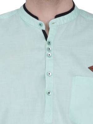 men's linen cotton casual short kurta 5