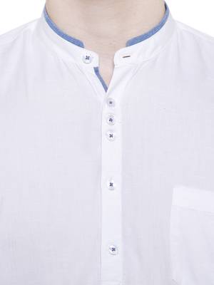 men's linen cotton casual short kurta 5