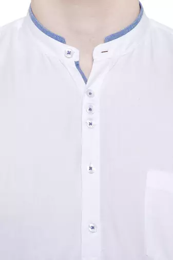 men's linen cotton casual short kurta