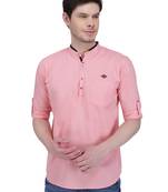 men's linen cotton casual short kurta