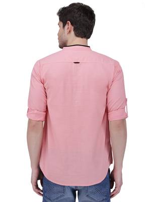 men's linen cotton casual short kurta 2