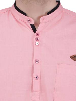 men's linen cotton casual short kurta 5
