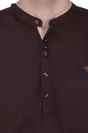 men's linen cotton casual short kurta