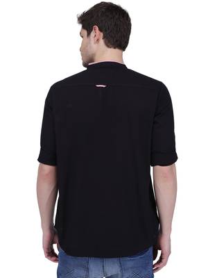 men's linen cotton casual short kurta 2