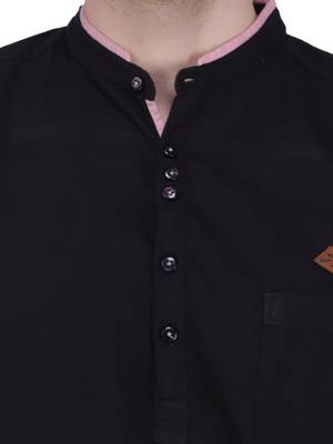 men's linen cotton casual short kurta 5