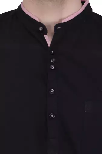 men's linen cotton casual short kurta