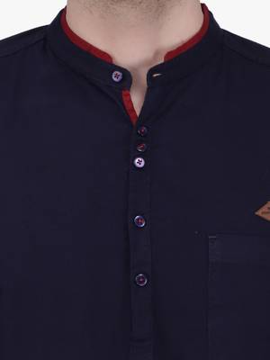 men's linen cotton casual short kurta 5