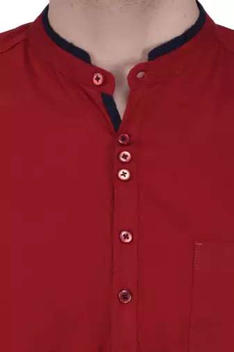men's linen cotton casual short kurta
