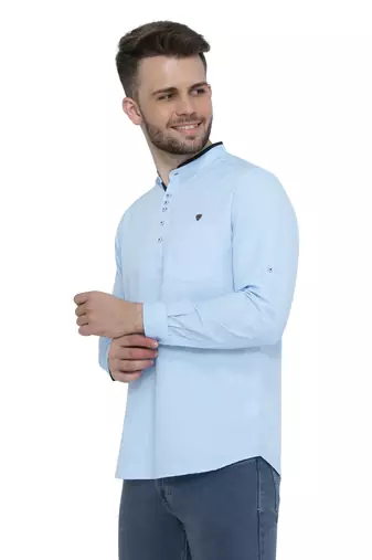 men's linen cotton casual short kurta