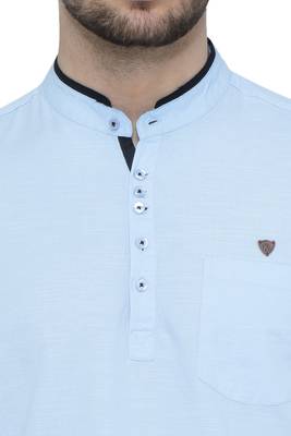 men's linen cotton casual short kurta 5