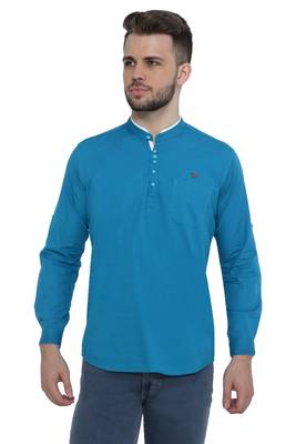 men's linen cotton casual short kurta 1