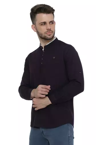 men's linen cotton casual short kurta