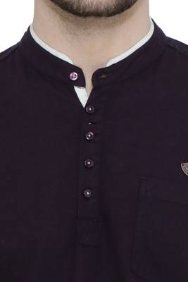 men's linen cotton casual short kurta 5
