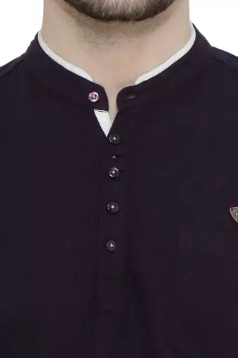 men's linen cotton casual short kurta