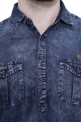 men's denim short pathani kurta 5