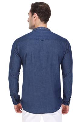men's denim short kurta 2