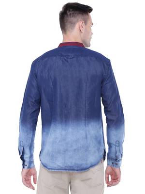 men's denim casual short kurta 2