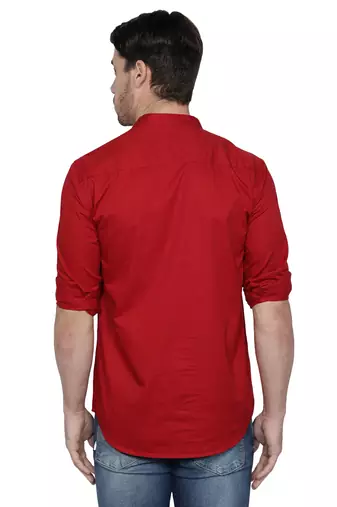 men's cotton twill angrakha festive short kurta