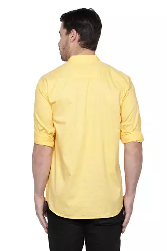 men's cotton twill angrakha festive short kurta