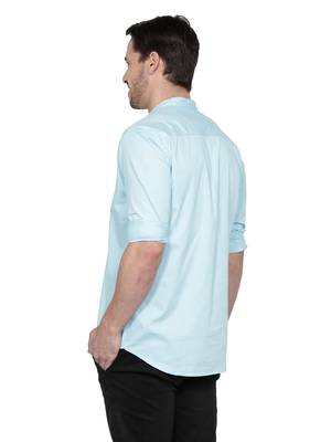 men's cotton twill angrakha festive short kurta 2