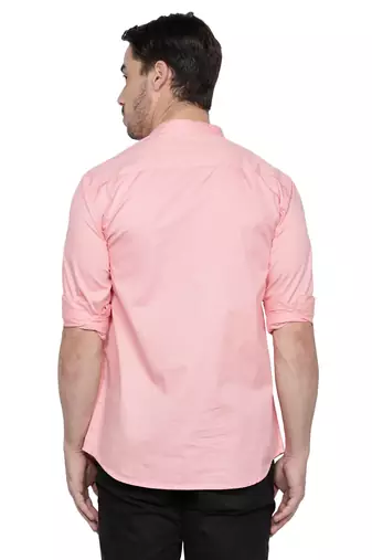 men's cotton twill angrakha festive short kurta