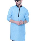 men's linen cotton long kurta