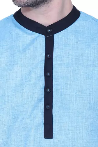 men's linen cotton long kurta