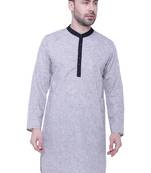 men's linen cotton long kurta
