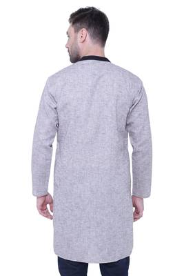 men's linen cotton long kurta 2