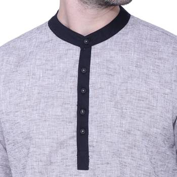 men's linen cotton long kurta 5