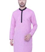 men's linen cotton long kurta
