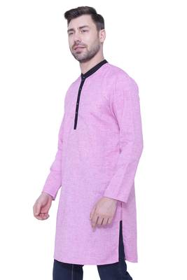 men's linen cotton long kurta 3