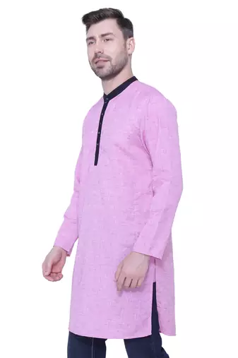 men's linen cotton long kurta