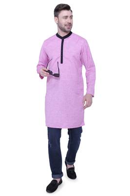 men's linen cotton long kurta 4